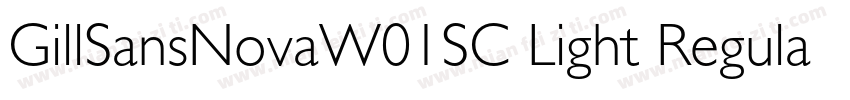 GillSansNovaW01SC Light Regular字体转换